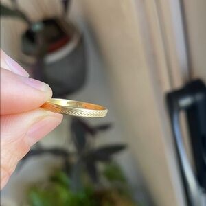 Milor 18k Gold Women's Ring with Textured Design